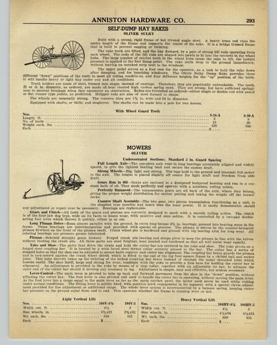 1942 paper oliver hay mower - hay,